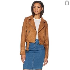 Levis vegan Suede camel Moto Jacket